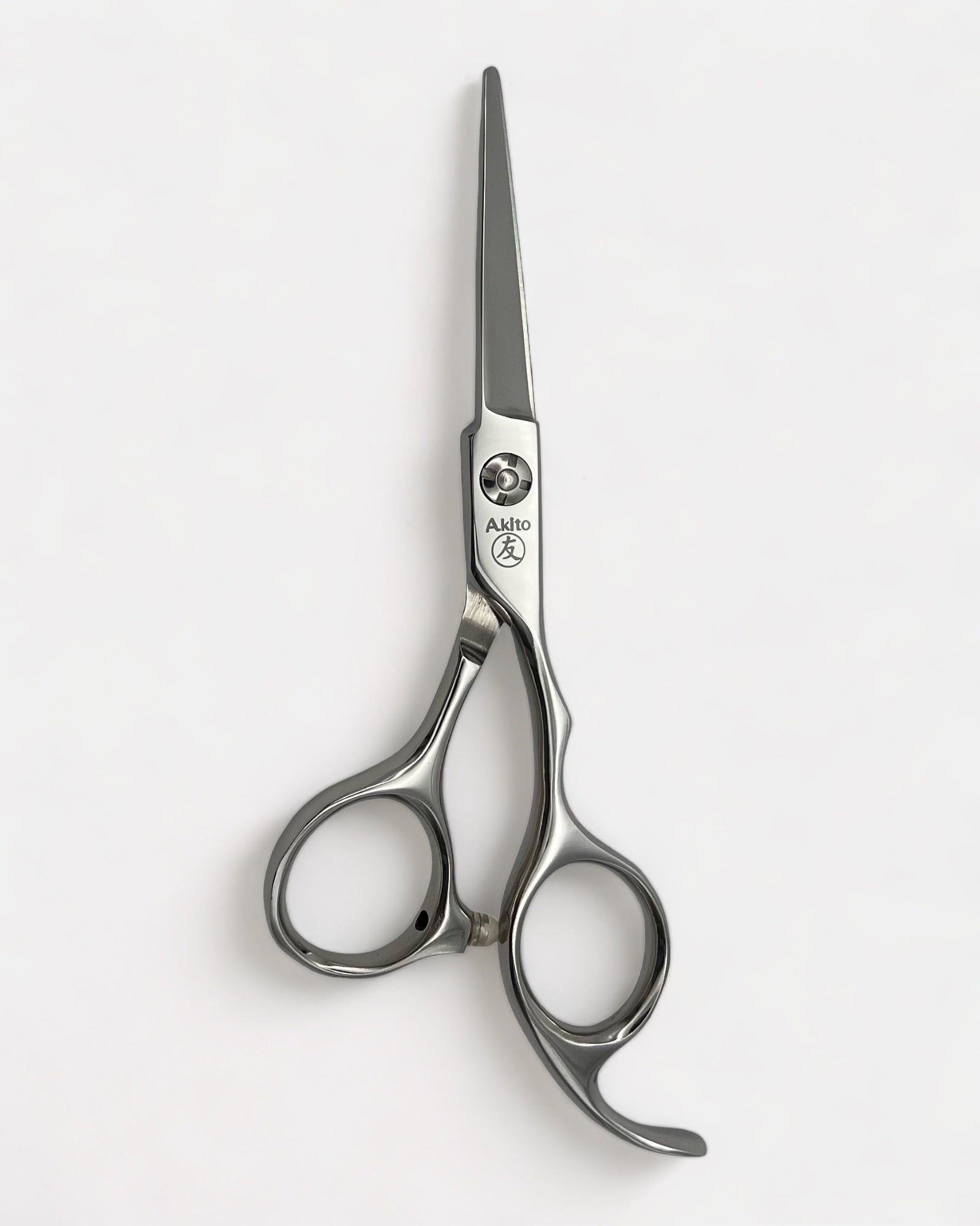 F-2 hairdressing scissors in silver in 5.5"